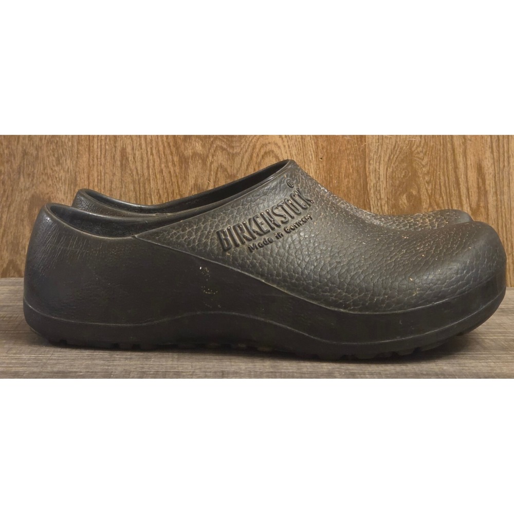 Birkenstock Profi Birki Slip-On Work Clogs Womens 9 Mens 7 Black